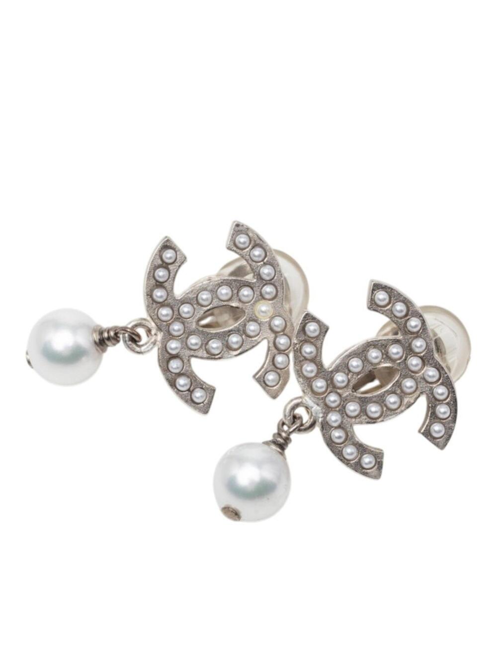 Chanel Cc Logo Clip-On Earrings Metal #299361C69B